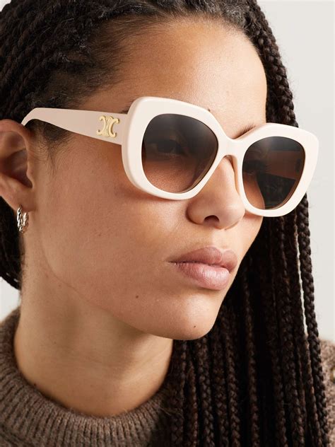 celine white acetate sunglasses|where to buy celine sunglasses.